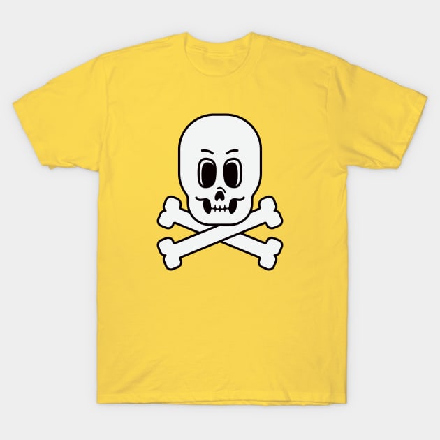 Cartoon style skull and bones T-Shirt by StefanAlfonso